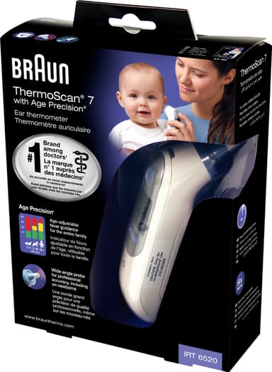 Braun ThermoScan 7 Age Precision øretermometer IRT6520NOEE (hvid)