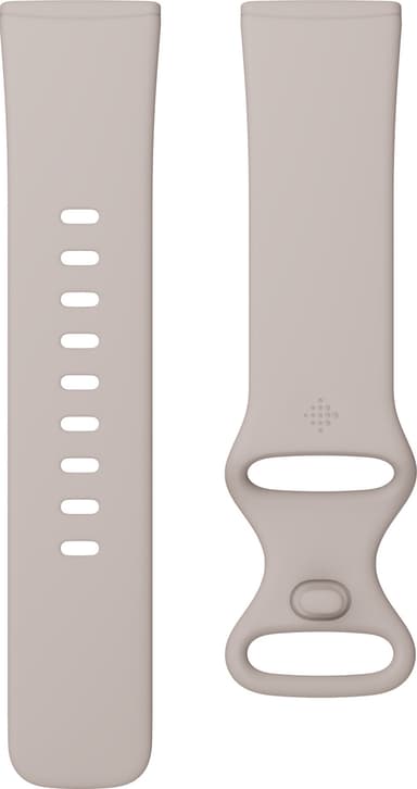 Fitbit Sense smartwatch (lunar white/soft gold rustfrit stål)