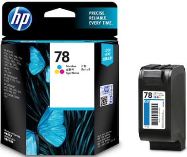 HP blækpatron 78 Cyan Magenta Gul