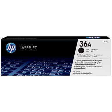 HP toner 36A Sort