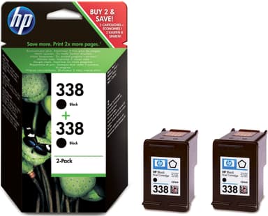 HP blækpatronspakke 338 duo Sort