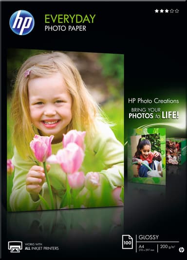 køb HP fotopapir glossy A4