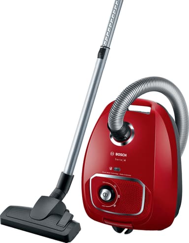 Bosch Series 4 støvsuger BGLS4X380 (rød)