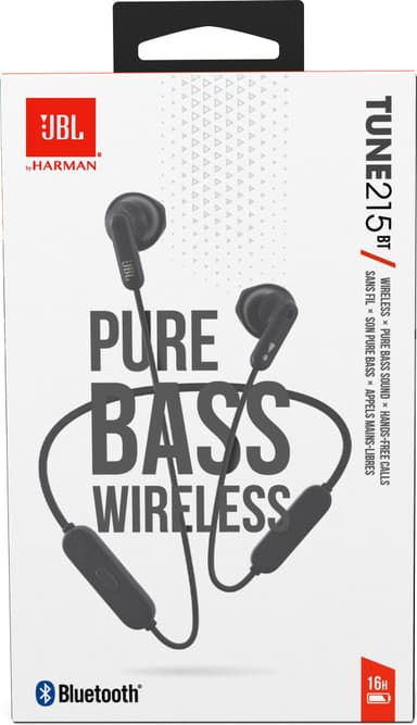 JBL Tune215TBT trådløse in-ear høretelefoner (sort)