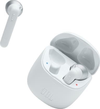 JBL Tune225TWS true-wireless in-ear høretelefoner (hvid)