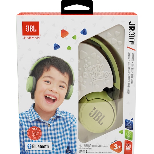 udstilling bedstemor Tæl op JBL Jr. 310BT on-ear trådløse høretelefoner (grøn) | Elgiganten