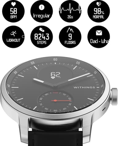 Withings ScanWatch hybrid smartwatch 42 mm (hvid)