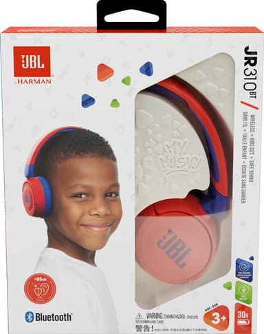 JBL Jr. 310BT on-ear trådløse høretelefoner (rød/blå)