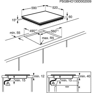 AEG kogeplade HK604200IB indbygget