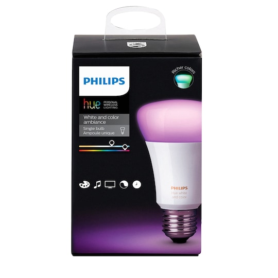 Philips Hue White and color ambiance pære 10W A60 E27