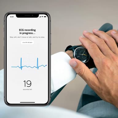 Withings Move ECG analogt ur 38 mm (sort)