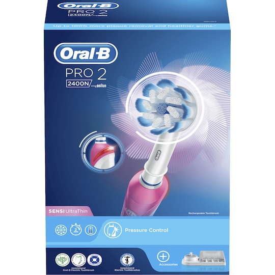 Oral-B Pro-2 2400N elektrisk tandbørste (pink)