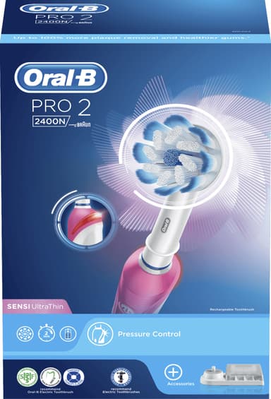 Oral-B Pro-2 2400N elektrisk tandbørste (pink)