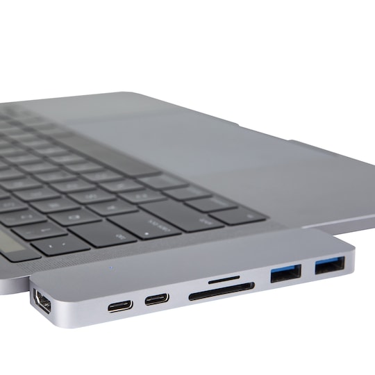 Hyperdrive USB-C multi-adapter til MacBook Pro (grå)