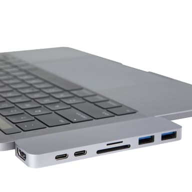 Hyperdrive USB-C multi-adapter til MacBook (grå) | Elgiganten