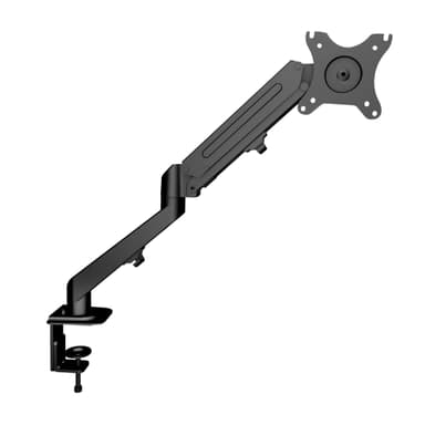 NÖRDIC Skærmarmbordbeslag med gasfjeder til 1 skærm, 17 ""-27"", aluminium og stål, sort, skærmmontering