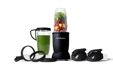 NutriBullet PRO 900W Exclusive (All Black, 10 dele, Mixer/Blender