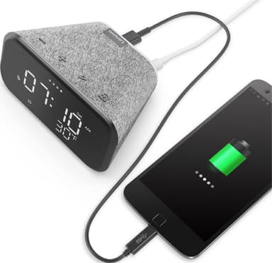 Lenovo Smart Clock Essential med Google Assistant (soft touch grey