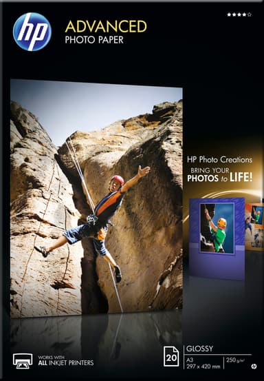 køb HP Advanced fotopapir Glossy A3