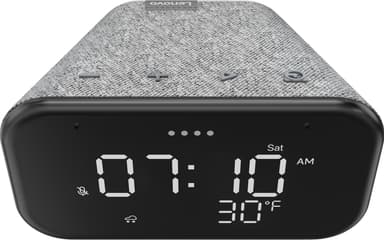 Lenovo Smart Clock Essential med Google Assistant (soft touch grey)