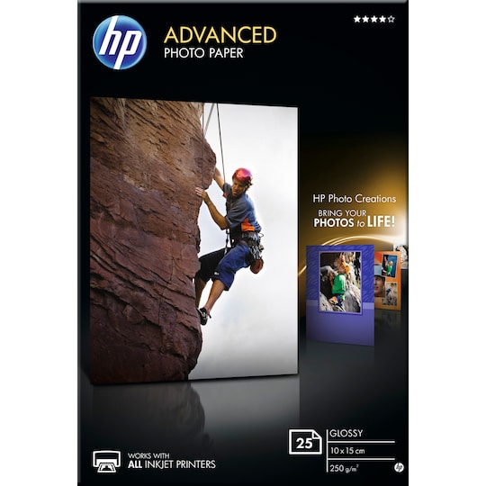 HP Advanced fotopapir Glossy 10 x 15 cm