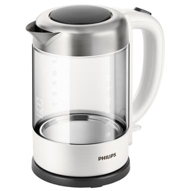 Philips elkedel i glas HD9340 - 1.5 liter - hvid