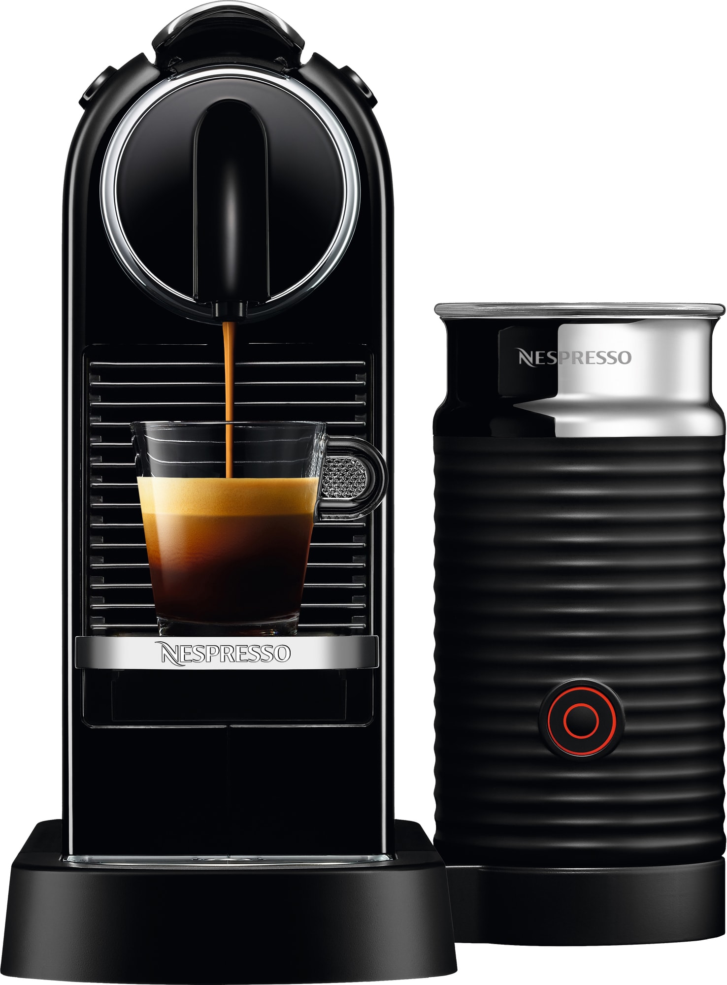 NESPRESSO® CitiZ&milk kaffemaskine fra Sort | Elgiganten
