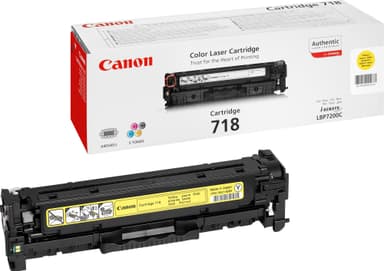 Canon 718 tonerpatron (gul)