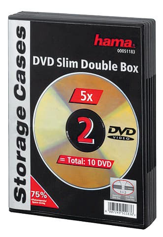 Hama Double Slim DVD-cover (5 stk.)