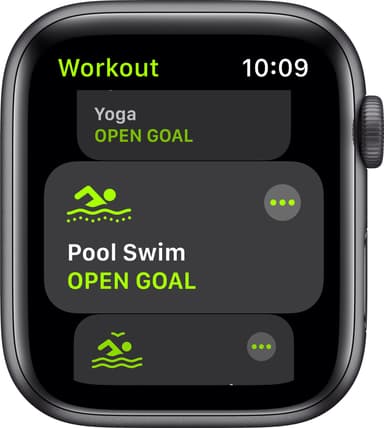 Apple Watch SE 44mm GPS (gray alu/sort sportsrem)
