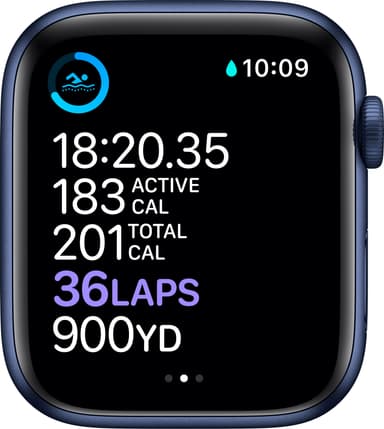 Apple Watch Series 6 44mm GPS (blue alu/navy sportsrem)