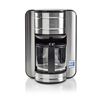 Kaffemaskine | 12 kopper | 24-timers timer | Rustfrit Stål