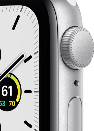 Apple Watch SE 40mm GPS (silver alu/hvid sportsrem)