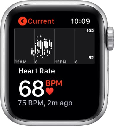Apple Watch SE 40mm GPS (silver alu/hvid sportsrem)