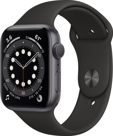 Apple Watch Series 6 44mm GPS (space grey/black sportsrem)