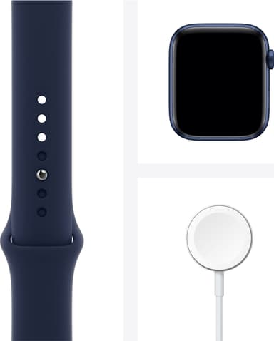 Apple Watch Series 6 44mm GPS (blue alu/navy sportsrem)