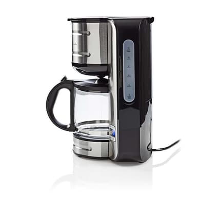 Kaffemaskine | 12 kopper | 24-timers timer | Rustfrit Stål