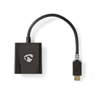 USB Type-C-adapterkabel | Type-C-hanstik - VGA-hunstik | 0,2 m | Antracit