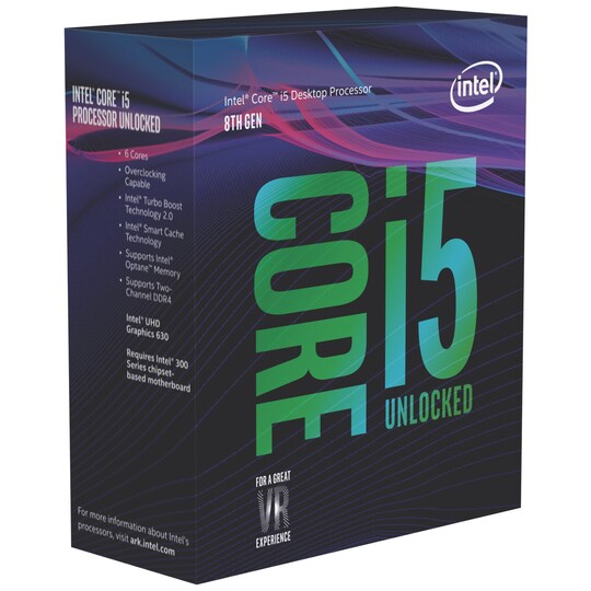 Intel Core i5-8600K processor (boks)