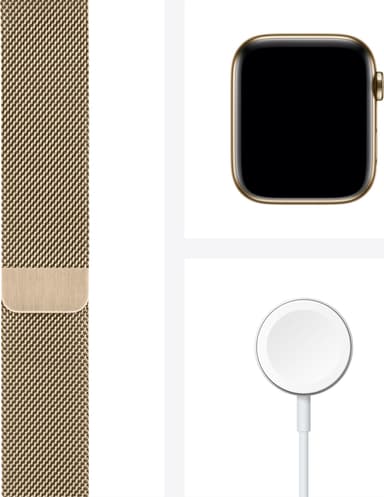 Apple Watch Series 6 44mm GPS+4G LTE (gold steel/guld Mil. loop)