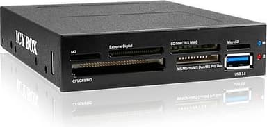 ICY BOX USB 3.0 kortlæser, intern 3,5", seks slot og en USB 3.0-port,
