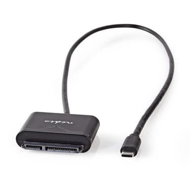 Harddiskadapter | USB-C | SATA | Universal | Med strømforsyning
