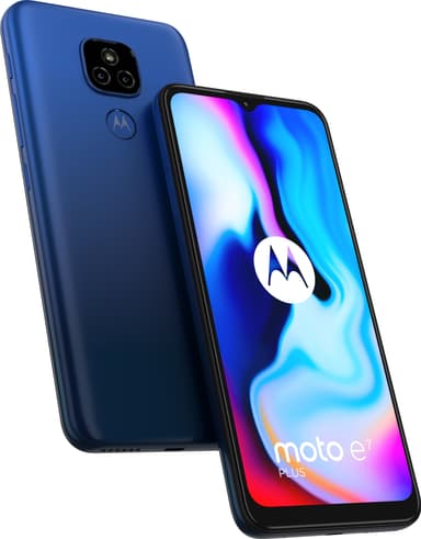Motorola Moto E7 Plus smartphone (misty blue)