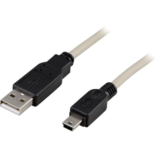 DELTACO USB 2.0 kabel Type A Han - Type Mini B Han 2m