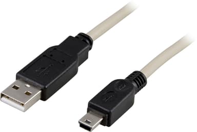 DELTACO USB 2.0 kabel Type A Han - Type Mini B Han 2m