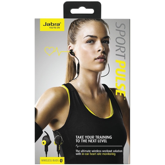 Jabra Sport Pulse trådløse in-ear hovedtelefoner - sort