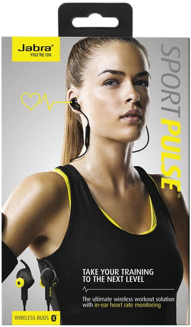 Jabra Sport Pulse trådløse in-ear hovedtelefoner - sort