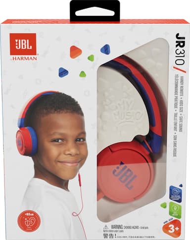JBL Jr. 310 on-ear høretelefoner (rød)