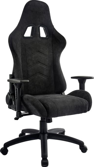 Piranha Attack Cloth Edition gaming stol (mørkegrå)