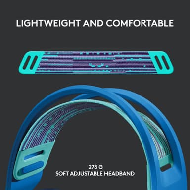 Logitech G733 Lightspeed RGB gaming headset (blå)